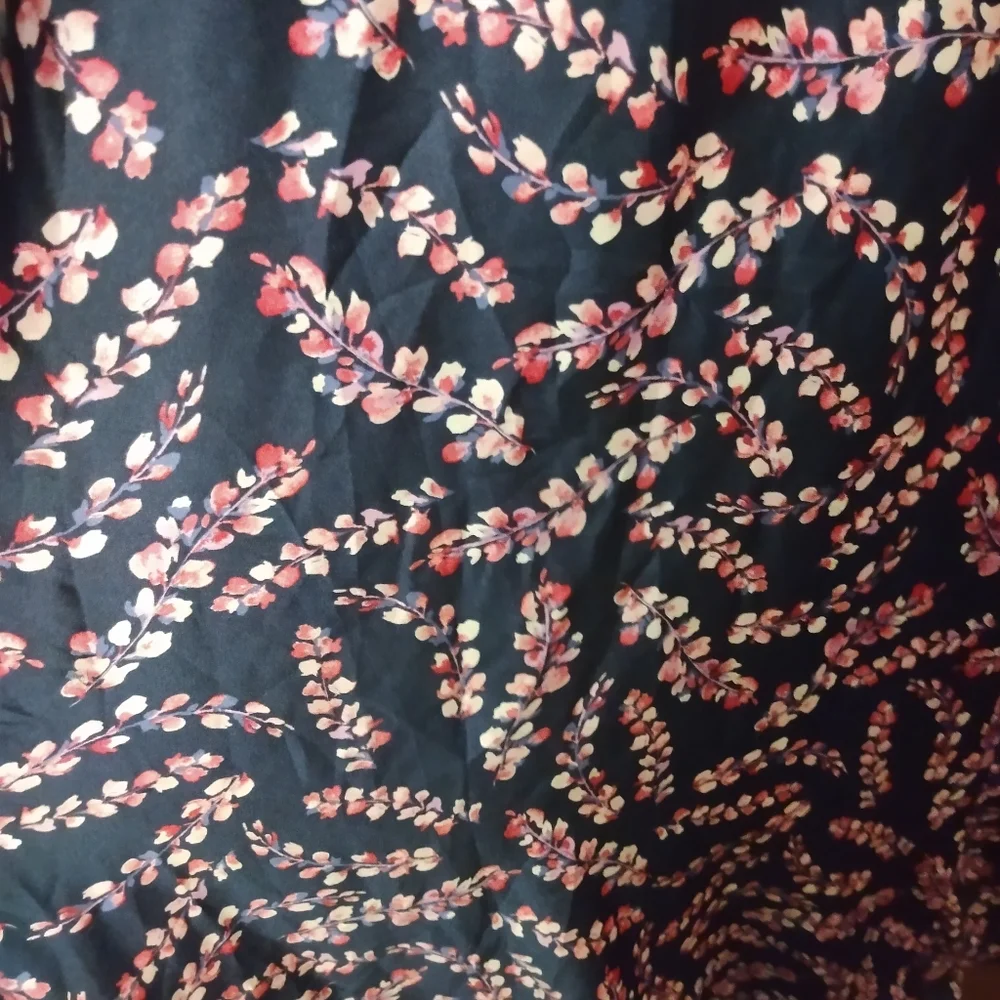 Navy blue floral slip dress - Picture 4 of 8